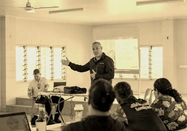John Palmer facilitating a session in northern Australia